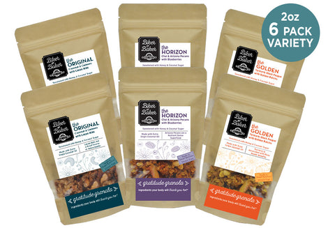 Gratitude Granola Variety 6 Pack - 2oz Bundle
